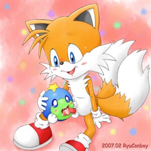 Rating: Explicit Score: 0 Tags: 2007 anthro canine character_request crossover exposed_torso feral footwear fox fur furry_tail handwear huepow humanoid interspecies klonoa_(series) male male_only mammal multi_tail nude penis rule34 ryuconboy sega size_difference sonic_(series) tagme tail tails tails_the_fox young User: bunchy7s