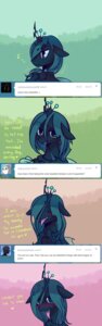 Rating: Safe Score: 0 Tags: arthropod blush changeling_(mlp) crown e621 female feral friendship_is_magic green_eyes green_hair hair hasbro headgear hi_res horn my_little_pony queen_chrysalis_(mlp) raikissu solo User: bunchy7s