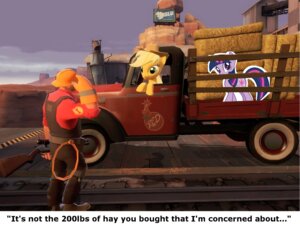 Rating: Safe Score: 0 Tags: 4:3 applejack_(mlp) cardboard_cutout clothing confusion crossover digital_media_(artwork) duo e621 earth_pony engineer_(team_fortress_2) english_text equid equine female feral friendship_is_magic fur geronkizan grandfathered_content gun hair hasbro hat hay headgear headwear horse mammal multicolored_hair my_little_pony pony purple_body purple_fur purple_hair question_mark ranged_weapon team_fortress_2 text truck twilight_sparkle_(mlp) two_tone_hair valve valve_corporation vehicle weapon User: bunchy7s