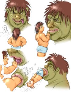 Rating: Questionable Score: 0 Tags: boxers_(clothing) clothing duo e621 feet five_frame_image five_frame_sequence fred_tmnt green_body green_skin head_first human humanoid humanoid_feet male male/male male_pred male_prey mammal not_furry ogre oral_vore partially_inside plantigrade sequence size_difference soft_vore underwear vore User: bunchy7s