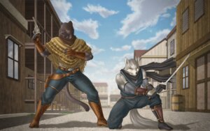 Rating: Safe Score: 0 Tags: 16:10 anthro belt black_body black_fur boots building canid canine clothed clothing cloud cowboy detailed detailed_background duo e621 felid fingerless_gloves footwear fur gloves gun handgun handwear holster house katana kneeling male mammal melee_weapon ninja ninja_fiction outside pantherine poncho pose ranged_weapon revolver scarf shoes sky sword tail toony town warrior weapon western widescreen wild_west User: bunchy7s Rating: Safe Score: 0 Tags: 16:10 anthro belt black_body black_fur boots building canid canine clothed clothing cloud cowboy detailed detailed_background duo e621 felid fingerless_gloves footwear fur gloves gun handgun handwear holster house katana kneeling male mammal melee_weapon ninja ninja_fiction outside pantherine poncho pose ranged_weapon revolver scarf shoes sky sword tail toony town warrior weapon western widescreen wild_west User: bunchy7s