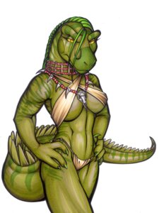 Rating: Questionable Score: 0 Tags: anthro barbarian breasts clothed clothing dungeoneers e621 female jewelry liz_(dungeoneers) lizardbeth necklace non-mammal_breasts reptile scalie skimpy solo tail User: bunchy7s