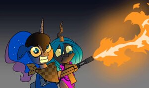 Rating: Safe Score: 0 Tags: 2014 alternative_fashion animated animated_gif arthropod blue_eyes changeling_(mlp) clothing duo e621 equid equine female flamethrower friendship_is_magic goth green_eyes green_hair hair hasbro horn jokerpony low_res mammal multicolored_hair my_little_pony mythological_creature mythological_equine mythology princess_luna_(mlp) queen_chrysalis_(mlp) ranged_weapon short_playtime smile sweater topwear two_tone_hair unicorn weapon User: bunchy7s Rating: Safe Score: 0 Tags: 2014 alternative_fashion animated animated_gif arthropod blue_eyes changeling_(mlp) clothing duo e621 equid equine female flamethrower friendship_is_magic goth green_eyes green_hair hair hasbro horn jokerpony low_res mammal multicolored_hair my_little_pony mythological_creature mythological_equine mythology princess_luna_(mlp) queen_chrysalis_(mlp) ranged_weapon short_playtime smile sweater topwear two_tone_hair unicorn weapon User: bunchy7s