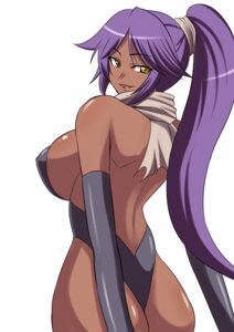 Rating: Questionable Score: 0 Tags: artist_request ass backboob bleach breasts cleavage dark-skinned_female dark_skin female female_only human large_breasts long_hair no_bra open_mouth panties ponytail purple_hair rule34 shihouin_yoruichi sideboob smile solo thong tied_hair underwear yellow_eyes zerosu_(take_out) User: bunchy7s