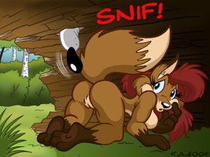 Rating: Explicit Score: 0 Tags: 2004 4:3 all_fours anthro blue_eyes breasts butt canid canine canis domestic_dog duo e621 featureless_breasts female fox genitals hair karri_aronen mammal phoxhunt red_hair side_boob tail toony vulva User: bunchy7s