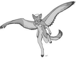Rating: Safe Score: 0 Tags: 3_eyes angel anthro bracelet breasts canid canine digitigrade e621 elfane feathered_wings feathers female fennec_fox flying fox halo heart_symbol jewelry kix mammal multi_eye myenia necklace small_breasts solo tail true_fox wings User: bunchy7s