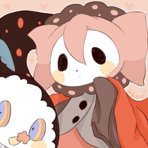 Rating: Safe Score: 0 Tags: 1:1 armless big_ears charlotte_(puella_magi_madoka_magica) cloak clothing duo e621 empty_eyes female head_tuft humanoid kanamezora low_res on_model pink_body puella_magi puella_magi_madoka_magica stare tuft witch_(puella_magi) User: bunchy7s