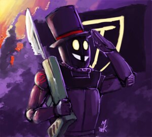 Rating: Safe Score: 0 Tags: armor clothing cool_colors detailed detailed_background e621 flag hat headgear headwear machine male military military_uniform not_furry robot soldier solo superjail! superjail_soldier toony uniform uniformshark warrior weapon User: bunchy7s