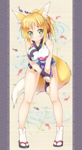Rating: Safe Score: 0 Tags: animal_humanoid big_breasts blonde_hair blush bottomless breasts canid canid_humanoid canine canine_humanoid clothed clothing dog_days e621 female fingerless_gloves footwear fox fox_humanoid gloves green_eyes hair handwear hi_res humanoid ichi_makoto looking_at_viewer mammal mammal_humanoid ponytail sandals shoes smile solo tail yukikaze_panettone User: bunchy7s