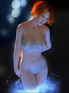 Rating: Questionable Score: 0 Tags: 3d_(artwork) arm_by_side bent_arm bikini bokeh clothed clothing digital_media_(artwork) e621 female freckles grandfathered_content hair hand_behind_back human human_only lacing legs_in_water light lighting mammal midriff not_furry partially_submerged portrait red_hair skimpy solo standing standing_in_water straight_arm submerged_legs swimwear three-quarter_portrait two-piece_swimsuit unknown_artist water User: bunchy7s
