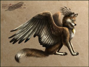 Rating: Safe Score: 0 Tags: ambiguous_gender blue_eyes brown_body brown_fur canid canine claws e621 feathered_wings feathers feral fox fur jewelry mammal model_sheet necklace paws quadruped red-izak side_view solo tail wings User: bunchy7s