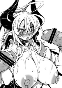 Rating: Explicit Score: 0 Tags: asmodeus_(shinrabanshou) breasts censored clothing cum female large_breasts monochrome rule34 shinrabanshou tagme User: bunchy7s