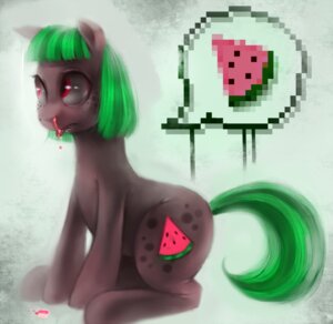 Rating: Safe Score: 0 Tags: crookedtrees cutie_mark e621 equid equine fan_character female feral food fruit green_hair hair hasbro horse mammal melon my_little_pony plant pony quadruped red_eyes simple_background solo tail tongue tongue_out watermelon watermelon_slice User: bunchy7s Rating: Safe Score: 0 Tags: crookedtrees cutie_mark e621 equid equine fan_character female feral food fruit green_hair hair hasbro horse mammal melon my_little_pony plant pony quadruped red_eyes simple_background solo tail tongue tongue_out watermelon watermelon_slice User: bunchy7s
