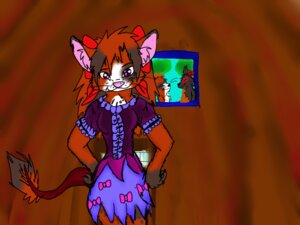 Rating: Safe Score: 0 Tags: 2010 4:3 anthro biped clothed clothing e621 female hybrid kyuu kyuubikitsune looking_at_viewer photo picture_frame purple_eyes simple_background solo standing tail User: bunchy7s