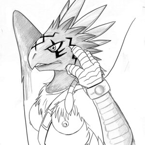 Rating: Explicit Score: 0 Tags: anthro avian breasts female garion gryphon large_breasts legendz monochrome rule34 talons traditional_media_(artwork) wings User: bunchy7s