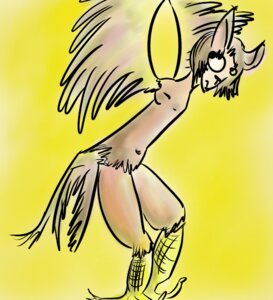 Rating: Questionable Score: 0 Tags: avian bird bridgeportcat e621 feathered_wings feathers implied_transformation male side_view simple_background solo species_transformation tail tail_feathers transformation wings yellow_background User: bunchy7s