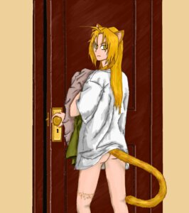 Rating: Questionable Score: 0 Tags: animal_humanoid bottomless butt cat_humanoid clothed clothing door e621 edward_elric felid felid_humanoid feline feline_humanoid frown fullmetal_alchemist fur hair hi_res holding_clothing holding_object humanoid listersgirl long_hair looking_at_viewer looking_back looking_back_at_viewer male mammal mammal_humanoid orange_body orange_fur orange_hair portrait pupils rear_view scar shirt slit_pupils solo standing tail tan_body tan_skin three-quarter_portrait topwear yellow_eyes User: bunchy7s