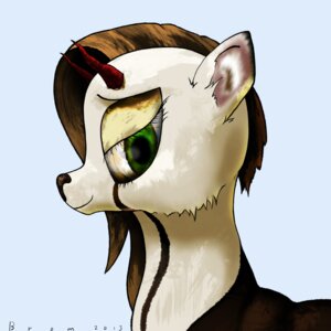 Rating: Safe Score: 0 Tags: 1:1 2013 brom deer demon e621 equid equine fan_character female feral fur green_eyes hasbro hi_res horn horse mammal my_little_pony pony solo User: bunchy7s