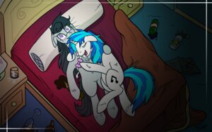Rating: Questionable Score: 0 Tags: 16:10 2013 after_sex bed black_hair blue_hair blush bodily_fluids bottle bow_(feature) bow_tie container couchcrusader cutie_mark drooling duo e621 earth_pony equid equine eyes_closed female female/female feral friendship_is_magic furniture hair hasbro horn horse mammal multicolored_hair my_little_pony mythological_creature mythological_equine mythology octavia_(mlp) pillow pony purple_eyes quadruped saliva signature sleeping tail two_tone_hair unicorn vinyl_scratch_(mlp) widescreen User: bunchy7s