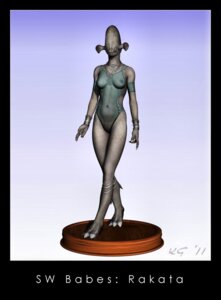 Rating: Explicit Score: 0 Tags: 1girls 2011 3d alien alien_girl breasts female female_only kaernen nipples rakata rule34 solo star_wars text transparent_clothing User: bunchy7s
