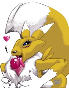 Rating: Explicit Score: 0 Tags: 2007 anthro bandai_namco black_sclera blue_eyes breast_play breasts canid canine chest_tuft claws digimon digimon_(species) duo e621 erection facial_markings female female_focus fur genitals head_markings heart_symbol licking male male/female mammal markings nipples oral penile penis penis_lick renamon sex simple_background sir_jorez solo_focus tail titfuck tongue tongue_out tuft white_background yellow_body yellow_fur User: bunchy7s