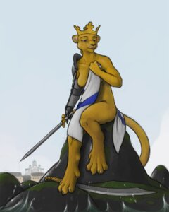Rating: Questionable Score: 0 Tags: 4:5 anthro areola breasts building covering covering_self crown detailed_background dual_holding e621 felid female finland finnish_flag flag flag_(object) headgear helsinki_(city) helsinki_cathedral holding_flag holding_melee_weapon holding_object holding_sword holding_weapon inverted_nipples ipoke legs_over_edge lion mammal medium_breasts melee_weapon natural_breasts nipples over_edge pantherine queen royalty scimitar sitting solo sword symbolism tail tail_over_edge weapon wearing_flag User: bunchy7s