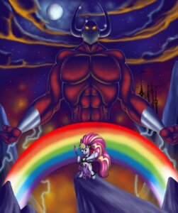 Rating: Safe Score: 0 Tags: abs alternative_fashion biceps blonde_hair clothed clothing duo e621 electric_guitar electricity equid equine female feral full_moon fur glamrock glowing glowing_eyes grey_body grey_fur guitar hair hasbro horse light_from_below lightning lordstevie macro male mammal moon mountain muscular musical_instrument my_little_pony night outside pecs pink_hair plucked_string_instrument pony poodle_hair_(character) rainbow rainbow_arch sky star string_instrument yellow_eyes User: bunchy7s