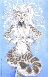 Rating: Safe Score: 0 Tags: 2010 anthro belly_chain blue_background breasts choker e621 felid female flowing_hair hair heart_symbol jewelry leopard_spots mammal necklace nude pantherine shinigamigirl simple_background snow_leopard solo spots tail waist_accessory User: bunchy7s