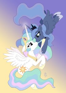 Rating: Safe Score: 0 Tags: 2012 absurd_res blue_eyes blue_hair crown cutie_mark duo e621 equid equine feathered_wings feathers female feral flying friendship_is_magic hair hasbro headgear hi_res horn joakaha long_hair mammal multicolored_hair my_little_pony mythological_creature mythological_equine mythology princess princess_celestia_(mlp) princess_luna_(mlp) purple_eyes quadruped royalty sibling_(lore) sister_(lore) sisterly_love sisters_(lore) smile tail tiara winged_unicorn wings User: bunchy7s