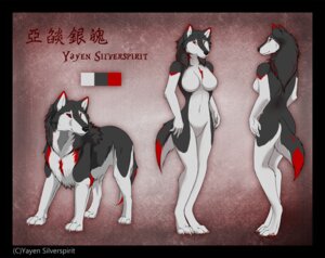 Rating: Safe Score: 0 Tags: anthro black_body black_fur breasts canid canine canis digital_media_(artwork) e621 eternity-zinogre female feral fur looking_at_viewer mammal multiple_forms nude red_body red_eyes red_fur shaded smile solo white_body white_fur wolf yayen_silverspirit User: bunchy7s