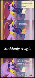 Rating: Safe Score: 0 Tags: annoyed banner chair comic cool_colors crown cutie_mark drlonepony e621 english_text equid equine feathered_wings feathers female feral friendship_is_magic fur furniture hair hasbro headgear hi_res horn jewelry long_hair magic mammal multicolored_hair my_little_pony mythological_creature mythological_equine mythology pink_hair purple_body purple_eyes purple_feathers purple_fur purple_hair role_reversal scroll short_hair smile solo text throne tiara twilight_sparkle_(mlp) two_tone_hair what_has_magic_done winged_unicorn wings User: bunchy7s