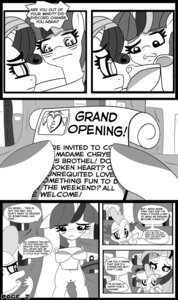 Rating: Explicit Score: 0 Tags: arthropod book caught_in_the_act changeling_(mlp) comic dialogue dragon e621 english_text equid equine fangs female feral friendship_is_magic fur genitals greyscale group hair hasbro hi_res horn mammal monochrome my_little_pony mythological_creature mythological_equine mythological_scalie mythology paper prostitution rarity_(mlp) scalie semi-anthro spike_(mlp) story teeth text tiarawhy twilight_sparkle_(mlp) unicorn vulva User: bunchy7s