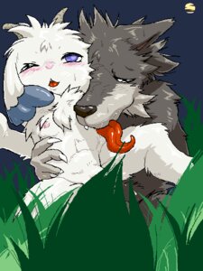 Rating: Explicit Score: 0 Tags: 3:4 anthro anthro_on_anthro blue_eyes blush bovid breasts canid canine canis caprine crossgender digital_media_(artwork) duo e621 female full_moon fur gabu goat grass grey_body grey_fur horn interspecies kemono loli long_tongue male male/female mammal mei_(one_stormy_night) moon mtf_crossgender night nipples nude oekaki one_eye_closed one_stormy_night outside pink_nose plant predator/prey ryouta_sumeragi sex short_snout sky tongue tongue_out white_body white_fur wolf young young_anthro User: bunchy7s