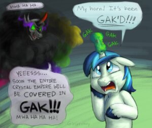 Rating: Safe Score: 0 Tags: 2012 black_hair blue_eyes dialogue duo e621 english_text equid equine feral friendship_is_magic gak girgrunny glowing hair hasbro horn king_sombra_(mlp) magic male mammal multicolored_hair my_little_pony mythological_creature mythological_equine mythology open_mouth red_eyes shining_armor_(mlp) smoking_eyes text unicorn User: bunchy7s