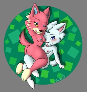 Rating: Questionable Score: 0 Tags: 2013 alpha_channel animal_crossing anthro arctic_wolf blue_eyes blue_nipples blush breasts butt canid canine canis duo e621 eyebrows eyelashes female female/female freya_(animal_crossing) fur hands_behind_head hi_res itsuko103 licking licking_lips looking_at_viewer mammal nintendo nipples nude one_eye_closed pink_body pink_fur pink_nipples raised_arm raised_tail shadow simple_background small_breasts tail tongue tongue_out transparent_background white_body white_fur whitney_(animal_crossing) wink wolf yellow_eyes User: bunchy7s