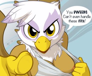 Rating: Questionable Score: 0 Tags: 2012 ajin anthro anthrofied avian beak breasts brown_body brown_feathers clothing e621 english_text feathered_wings feathers female friendship_is_magic gesture gilda_(mlp) gryphon hand_gesture hasbro looking_at_viewer my_little_pony mythological_avian mythological_creature mythology nipples non-mammal_breasts non-mammal_nipples one_breast_out pointing pointing_at_viewer purple_body purple_feathers roasting shirt solo taunting teasing text the_truth topwear white_body white_feathers wings yellow_eyes User: bunchy7s Rating: Questionable Score: 0 Tags: 2012 ajin anthro anthrofied avian beak breasts brown_body brown_feathers clothing e621 english_text feathered_wings feathers female friendship_is_magic gesture gilda_(mlp) gryphon hand_gesture hasbro looking_at_viewer my_little_pony mythological_avian mythological_creature mythology nipples non-mammal_breasts non-mammal_nipples one_breast_out pointing pointing_at_viewer purple_body purple_feathers roasting shirt solo taunting teasing text the_truth topwear white_body white_feathers wings yellow_eyes User: bunchy7s