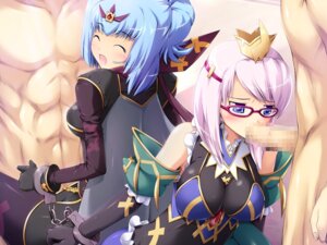 Rating: Explicit Score: 0 Tags: 2girls blue_eyes blue_hair blush censored closed_eyes clothed_female_nude_male crown cuffs detached_sleeves fellatio female glasses handcuffs male multiple_females multiple_girls oral penis pink_hair rule34 sex smile source_request User: bunchy7s