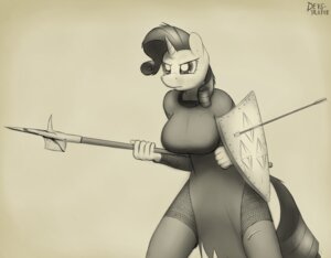 Rating: Safe Score: 0 Tags: 2014 anthro anthrofied armor arrow_(weapon) arrowed big_breasts black_and_yellow breasts chainmail clothing cutie_mark devs-iratvs e621 equid equine female friendship_is_magic hair hasbro holding_object holding_weapon horn mammal melee_weapon monochrome my_little_pony mythological_creature mythological_equine mythology pike_(weapon) polearm ranged_weapon rarity_(mlp) shield shirt simple_background solo spear topwear tunic unicorn weapon User: bunchy7s