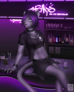 Rating: Questionable Score: 0 Tags: alcohol anthro athletic athletic_anthro athletic_female bar bar_counter belt beverage biped black_belt black_bottomwear black_clothing black_collar black_crop_top black_dress_shirt black_miniskirt black_shirt black_skirt black_topwear black_wristband blue_eyes bottle bottomwear clothed clothing collar collar_ring container counter crop_top crossed_legs cup drinking_glass e621 ear_piercing ear_ring felid female food front_view fur furniture glass glass_container glass_cup grey_body grey_fur grey_tail hair jar mammal markings midriff miniskirt multicolored_body multicolored_fur navel on_table open_clothing open_shirt open_topwear piercing purple_hair ring_piercing shirt sitting sitting_on_counter sitting_on_table skirt snout soft_abs solo spots spotted_body spotted_fur statik studded_belt studded_collar studs table tail tequila three-quarter_view tip_jar tongue tongue_out topwear two_tone_body two_tone_fur wristband User: bunchy7s
