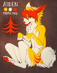 Rating: Safe Score: 0 Tags: 2012 aiden_(auctionedkitten) anthro belly canid canine canis digital_drawing_(artwork) digital_media_(artwork) domestic_dog e621 falvie feet fionbri fur hindpaw male mammal markings orange_eyes orange_markings pawpads paws solo sparklefur tail white_belly yellow_body yellow_fur User: bunchy7s