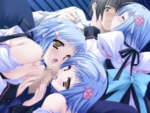 Rating: Explicit Score: 0 Tags: blue_hair censored female flat_chest game_cg male nipples penis rule34 takanashi_yumina tayutama uniform yellow_eyes User: bunchy7s