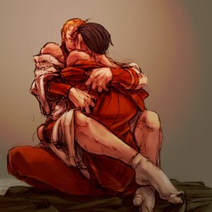 Rating: Questionable Score: 0 Tags: 2boys bara bed black_hair blonde_hair calves closed_eyes clothed cowboy_position fatal_fury geese_howard human itkz king_of_fighters m_bison male male_only multiple_boys multiple_males muscles open_clothes open_shirt rule34 shirt snk socks street_fighter sweat yaoi User: bunchy7s