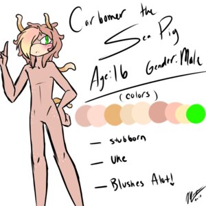 Rating: Questionable Score: 0 Tags: 1:1 anthro aquatic blush bluu_loo e621 echinoderm echinozoan frown green_eyes male model_sheet sea_cucumber sea_pig simple_background solo source_request text translated white_background User: bunchy7s