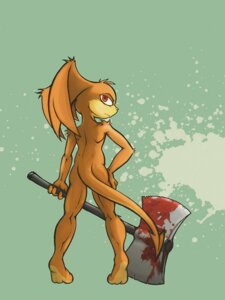 Rating: Questionable Score: 0 Tags: 3:4 anthro axe biped darkdoomer double_bitted_axe e621 greataxe holding_object holding_weapon looking_at_viewer looking_back male melee_weapon nude patachu pose rear_view red_eyes rust rusted_axe rusted_weapon solo spread_legs spreading standing tail weapon User: bunchy7s