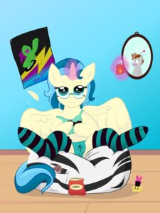 Rating: Questionable Score: 0 Tags: 3:4 animal_print anthro bean_bag bendy_straw blue_bra blue_clothing blue_panties blue_topwear blue_underwear bodily_fluids bottomwear bra chips_(food) clothing console controller cutie_mark digital_media_(artwork) drinking_straw drooling e621 equid equine eyewear fan_character feathered_wings feathers female floor food footwear front-print_panties game_controller gaming glasses hair hasbro heart_symbol hi_res horn juice_box legwear levitation loose_feather magic mammal midriff mirror mirry92 muffin multicolored_hair music my_little_pony mythological_creature mythological_equine mythology panties pattern_clothing pattern_footwear pattern_legwear playing_video_game poster print_clothing print_panties print_underwear remote_control saliva socks solo spread_legs spreading striped_clothing striped_footwear striped_legwear stripes teal_bottomwear teal_clothing thigh_highs thigh_socks tina_fountain_heart topwear training_bra underwear wall_art winged_unicorn wings wood wood_floor zebra_print User: bunchy7s