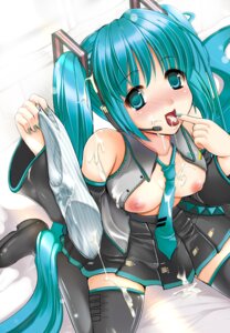 Rating: Explicit Score: 0 Tags: 1girl 1girls aqua_eyes aqua_hair blush breasts bukkake cum cum_all_over cum_in_mouth cum_on_body cum_on_breasts cum_on_clothes cum_on_hair cum_on_lower_body cum_on_panties cum_on_thighs cum_on_tongue cum_on_upper_body detached_sleeves facial female hatsune_miku headphones headset holding holding_clothes holding_panties holding_underwear kojima_saya long_hair medium_breasts nail_polish necktie nipples open_clothes open_mouth open_shirt panties panties_removed rule34 shirt sitting skirt solo striped striped_panties thigh_boots thighhighs tied_hair tongue twintails underwear very_long_hair vocaloid zettai_ryouiki User: bunchy7s