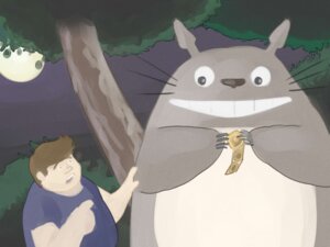 Rating: Questionable Score: 0 Tags: 4:3 caesarcub condom digital_media_(artwork) duo e621 feral ghibli grin human male mammal moon my_neighbor_totoro night outside plant sexual_barrier_device smile totoro tree whiskers User: bunchy7s