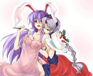 Rating: Explicit Score: 0 Tags: 2girls animal_ear apron blush breast_grab breasts bunny_ear cake eirin_yagokoro female food groping_breasts hand_under_clothes hand_under_shirt hat long_hair multiple_females multiple_girls naked_apron open_mouth pastry piromizu purple_hair red_eyes reisen_udongein_inaba rule34 touhou white_hair yuri User: bunchy7s
