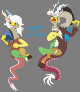 Rating: Safe Score: 0 Tags: absurd_res alpha_channel chimera crossgender digital_media_(artwork) discord_(mlp) draconequus duo e621 feathered_wings feathers female friendship_is_magic full-length_portrait hasbro hi_res male membrane_(anatomy) membranous_wings my_little_pony portrait tail tail_tuft trotsworth tuft wings User: bunchy7s