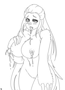 Rating: Explicit Score: 0 Tags: anarchy_galaxy big_breasts blush bodily_fluids breasts claws e621 female genitals hair hi_res lactating long_hair mammal monochrome nada nipples nude open_mouth pilosan simple_background sloth solo tongue vulva white_background xenarthran User: bunchy7s